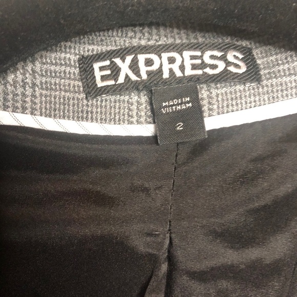 𝅺express Gray Elbow Patch Blazer - Picture 5 of 7